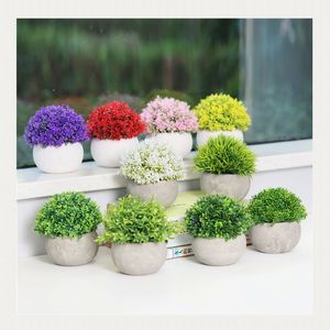 <span class=keywords><strong>Plantas</strong></span> <span class=keywords><strong>artificiales</strong></span> con maceta de pulpa para decoración de baño, hogar y oficina, vegetación de césped artificial para decoraciones de casa - Product Image 1