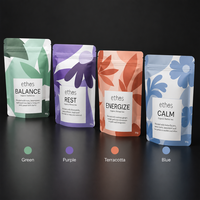 Sachets d'emballage personnalisés anti-humidité à soufflet latéral en PET/PE pour thé et café