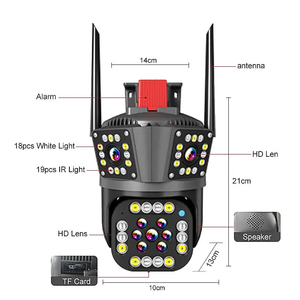 V360pro NGOÀI TRỜI 3 ống kính <span class=keywords><strong>zoom</strong></span> <span class=keywords><strong>10x</strong></span> CCTV Wifi <span class=keywords><strong>Camera</strong></span> An Ninh CMOS Tầm nhìn ban đêm <span class=keywords><strong>IP</strong></span> mạng Máy ảnh PTZ ba ống kính đáng báo động đám mây - Product Image 1