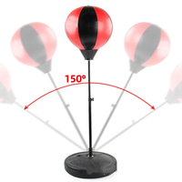 Ballon de boxe de bureau Wellshow anti-stress avec ventouse, résistant, pour soulager le stress