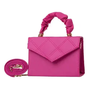 Sac bandoulière pour femme Andy Buganvilia en PU, style vintage à motif losanges, 17x12x5 cm, imperméable, usage quotidien - Product Image 3