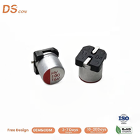 Condensador de Polímero Conductivo de 16V 100uF 5x5.4mm SMD, Alta Corriente de Ondulación, Baja Impedancia para Módulo de Filtrado de Energía de Placa de Servidor