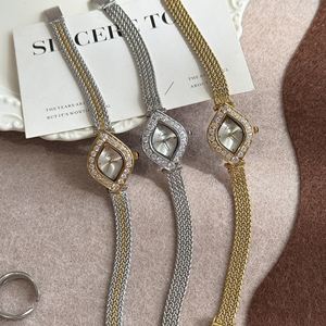 Montre pour <span class=keywords><strong>femme</strong></span> Scottie 9826, nouvelle montre de luxe haut de gamme vintage en or, boîtier carré, boucle Hardlex, mouvement à quartz japonais Miyota, étanche 3BAR - Product Image 4