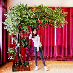 Tronco de Madera, Árbol Decorativo Verde, Árbol Artificial de Cinnamomum Camphora Officinarum, Árbol de <span class=keywords><strong>Eucalipto</strong></span> - Product Image 6