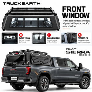 หลังคาอลูมิเนียมอัลลอยสำหรับรถกระบะ TE GMC Sierra 3500HD สำหรับตั้งแคมป์และเก็บอุปกรณ์ - Product Image 1