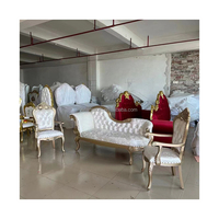 Chaise de trône royale de luxe, canapé de mariage pour la mariée et le marié