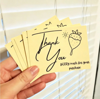 Cartes de remerciement personnalisées à couverture rigide avec reliure parfaite, papier couché et carton duplex, texte et logo personnalisés pour événements professionnels