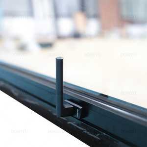 Fenêtre <span class=keywords><strong>coulissante</strong></span> en aluminium noire à double vitrage avec rupture de pont thermique Huricam Proop, dernier design de fenêtre <span class=keywords><strong>coulissante</strong></span> - Product Image 3
