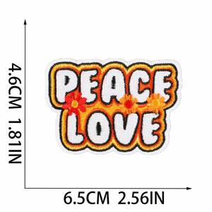 New Iron on Embroidered Artist Style Sun Flower Bus Peace love Patches for Clothes Bag Decoration - Product Image 6