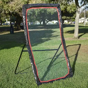 Telaio in acciaio backstop rete in nylon pratica passaggio tiro cattura reazione lacrosse rebounder