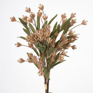 Safari <strong>Sunset</strong> Leucadendron <strong>Flowers</strong> with Flocked Stem Artificial Leucadendron Spray for Home Wedding Decor - Product Image 3