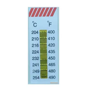Anında okuma sıcaklık ölçüm şeritleri sıcaklık hızlı kırmızı gösterge