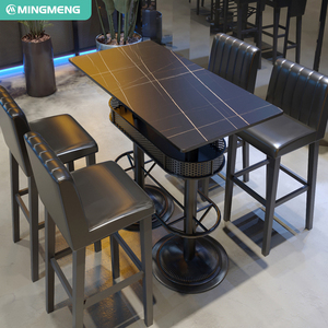 Hotel de lujo KTV Booth Café Cerveza Mesa <span class=keywords><strong>Pub</strong></span> Restaurante Taburetes de bar con sofá Juegos de muebles - Product Image 1