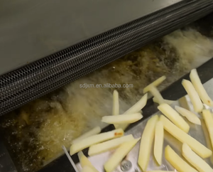 Ligne de friture de frites à économie d'énergie, machine à faire des chips de pommes de terre en acier inoxydable pour usine de snacks commerciale - Product Image 1