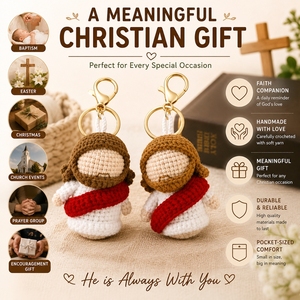 Giocattolo di Peluche Amigurumi Religioso Cristiano, Madonna di Guadalupe, Gesù, Regalo Ecologico per la Chiesa, Ciondolo, Bambola della Beata Vergine Maria - Product Image 3