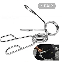 Clips de collier d'haltères en métal de haute qualité 50mm 2 pouces Clips de pinces d'haltères à ressort pour haltères de gymnastique