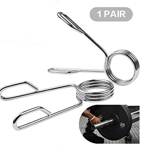 Alta calidad 50mm 2 pulgadas Metal Barbell Collar Clips Spring Barbell Clamps Clips para Gym Barbells - Product Image 1