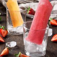 Sachets d'emballage liquide transparents colorés auto-scellants jetables en gros pour bâtonnets de crème glacée et boissons maison