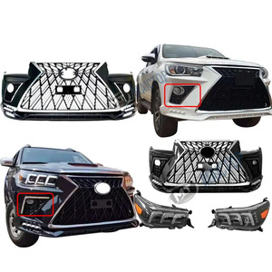 Kit de carrocería frontal para modelos Hilux REVO ROOCO 2020-2024 modificados al estilo LX570. - Product Image 3