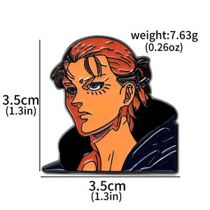 Al por mayor Accesorios de Joyería de Metal de Anime <span class=keywords><strong>Shingeki</strong></span> <span class=keywords><strong>No</strong></span> <span class=keywords><strong>Kyojin</strong></span>: Llaveros de Aleación, Collares, Pendientes, Broches y Llaveros de Metal de Dibujos Animados, Regalo - Product Image 4