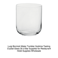 Vaso para agua Luigi Bormioli Sublime, 35 cl, altura 9.2 cm, diámetro 7.8 cm, cristal para degustación