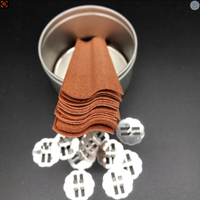 Mèches de bougie en bois avec double couche en forme de croix inflammable pour bricolage outils de fabrication de bougies parfumées mèches de bougie naturelles