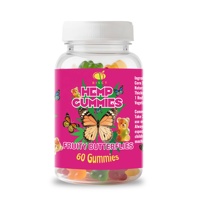 Vente flash : Gummies à l'huile de graines de chanvre biologique avec vitamine B, bonbons à l'extrait de chanvre pour soulager le stress, favoriser le sommeil et l'énergie