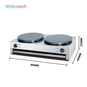 Krep makinesi yapışmaz elektrik kalbur WH-2E ticari paslanmaz çelik ticari mutfak için gözleme yapımcısı Tortilla basın - Product Image 3