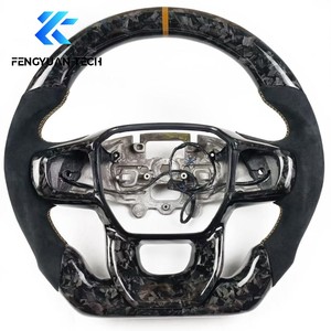 Volant de voiture personnalisé en fibre de carbone pour Ford Ranger Raptor GT F150 Mondeo Fiesta T7 Kuga Focus RS <span class=keywords><strong>ST</strong></span> MK3 MK4 <span class=keywords><strong>Escort</strong></span> 2023 2019 - Product Image 1