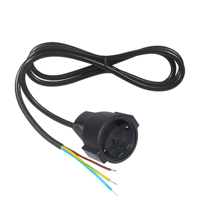 สายต่อปลั๊กไฟฟ้าแบบยุโรป 3 ขา แบบเปิดปลาย สำหรับเต้ารับ EU 3P หญิง - Product Image 1