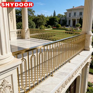Rampe d'escalier artistique sur mesure en <span class=keywords><strong>acier</strong></span> inoxydable 304, pour villa, centre commercial, extérieur, haute résistance, soudée, installation facile, design moderne - Product Image 6