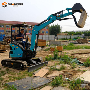 รถขุดขนาดเล็ก SHANDING แบบตีนตะขาบยาง ความเสถียรสูง ได้รับมาตรฐาน CE และ EPA ใช้เครื่องยนต์ดีเซล - Product Image 3