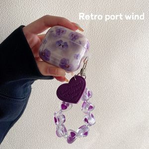 Pour apple <span class=keywords><strong>AirPods</strong></span> <span class=keywords><strong>3</strong></span> Cas <span class=keywords><strong>2021</strong></span> Nouveau Mignon Fleur Pourpre Motif TPU Écouteurs Cas Couverture Pour <span class=keywords><strong>AirPods</strong></span> 1 2 <span class=keywords><strong>3</strong></span> Pro Casque Boîte De Charge - Product Image 3