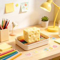 Jouet à presser en forme de fromage, boule sphérique faite à la main, décompression, entraînement interactif de la préhension, unisexe