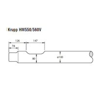 HM580 HM350 HM550 HM600 HM700 HM960 Marteau de démolition hydraulique Outil Ciseau