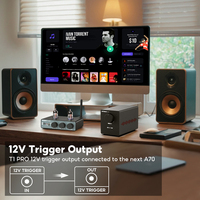 1 adet T1 PRO vakumlu tüp preamplifikatör amplifikatörler ev ses RCA Bluetooth girişi bas tiz kontrolü HiFi Stereo AUX 12V tetik