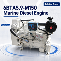 Precio de Fábrica SCDC DCEC Cum 6B 6BT 6BTA5.9 Serie Motor Marino 6BTA5.9-M 150hp 2200RPM para Barco Pesquero, Remolcador, Barco de Trabajo