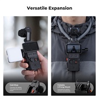Plaque arrière magnétique puissante et support magnétique K&F Concept compatibles avec DJI Osmo Pocket 4P 4 3