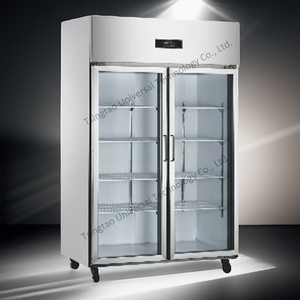Réfrigérateurs à congélateur supérieur à refroidissement direct 950L, congélateur vertical, deux grandes portes vitrées, refroidisseur vertical à refroidissement direct - Product Image 6