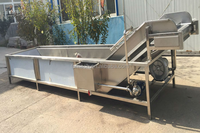 Ligne de production de traitement des tomates Machine à laver les fruits Nettoyage de la machine de séchage et de tri de l'air Ligne de production de traitement des olives