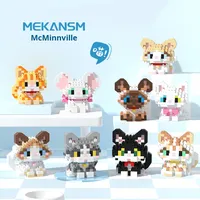 NOUVEAU K208-225 Modèle de Figurine Animaux de Compagnie Chat Chien 235 Pièces Briques de Construction ABS pour Enfants Jouet Cadeau