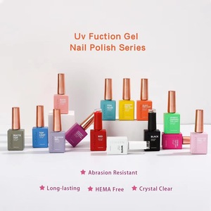 Vendeeni 16Kinds Multi Function Uv Gel Nail Polish TPO Hema Free OEM No Wipe Supe <strong>Top</strong> <strong>Coat</strong> Peel Off Base <strong>Coat</strong> Gel Nail Polish - Product Image 4