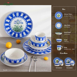 Ensemble de vaisselle en céramique sans plomb écologique Ensemble de table en porcelaine pour restaurant et cuisine - Product Image 6