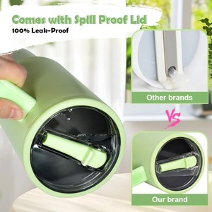 Nouveau gobelet de voyage en acier inoxydable 40 oz avec poignée, grande capacité, double paroi, isolé sous vide, anti-fuite, sans BPA, écologique - Product Image 4