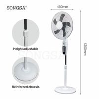 Customization Portable Energy Efficient Household Commercial Hotel 16 Inch Brushless Motor Rechargeable Electric standing Fan