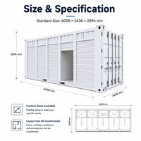 Maison conteneur extensible et respirante de 20, 30 ou 40 pieds, design carré, pour usage mobile, bureau moderne, villa, hôtel, hôpital, extérieur, garantie 3 ans
