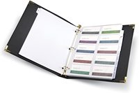 Porte-documents A4 professionnel en cuir PU avec fermeture éclair, reliure à 3 anneaux, dos rigide, style vintage et personnalisable