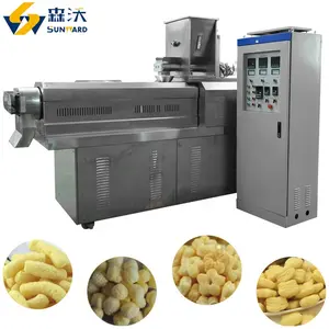 Giòn Ngô Puff Snack máy đùn/căng phồng Snack dây chuyền sản xuất/Ngô Thanh đùn với 100-500 Công suất kg/giờ