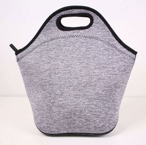 <b>Large</b> Tote Lunch Bag Reusable Washable <b>Extra</b> Thick Neoprene Soft Feel Stitching Outside Pocket Gifts - Product Image 3