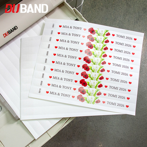 สายรัดข้อมือผ้าพิมพ์ลาย DIY แบบแผ่น A4, แผ่นเปล่าสำหรับพิมพ์ลวดลายต่างๆ, ใช้ได้กับเครื่องพิมพ์เลเซอร์และอิงค์เจ็ทสำหรับ<span class=keywords><strong>งาน</strong></span>อีเว้นท์ - Product Image 5